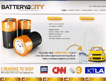 Tablet Screenshot of batterycity.com